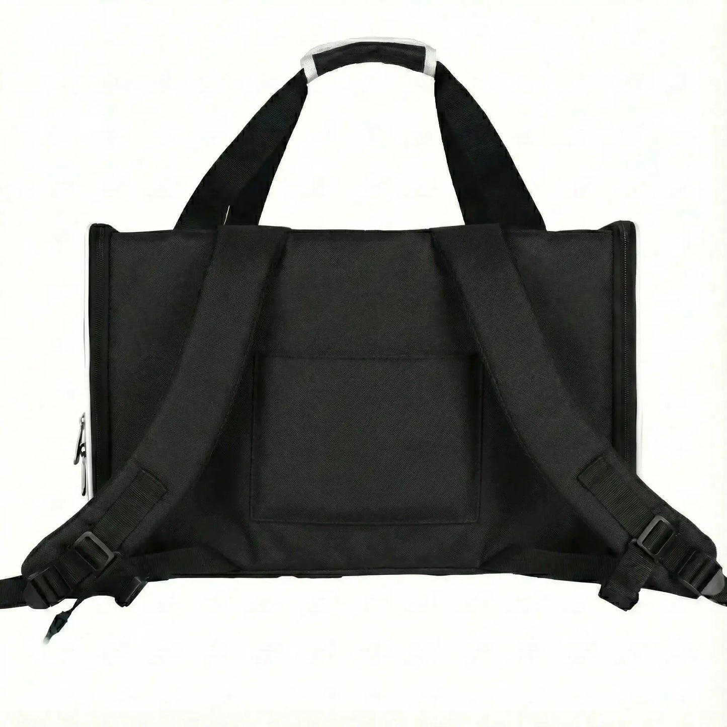 Sac de transport en coton pour 2 chats - fermeture et ventilation