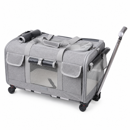 Valise de transport à roulettes pour chat - vue principale