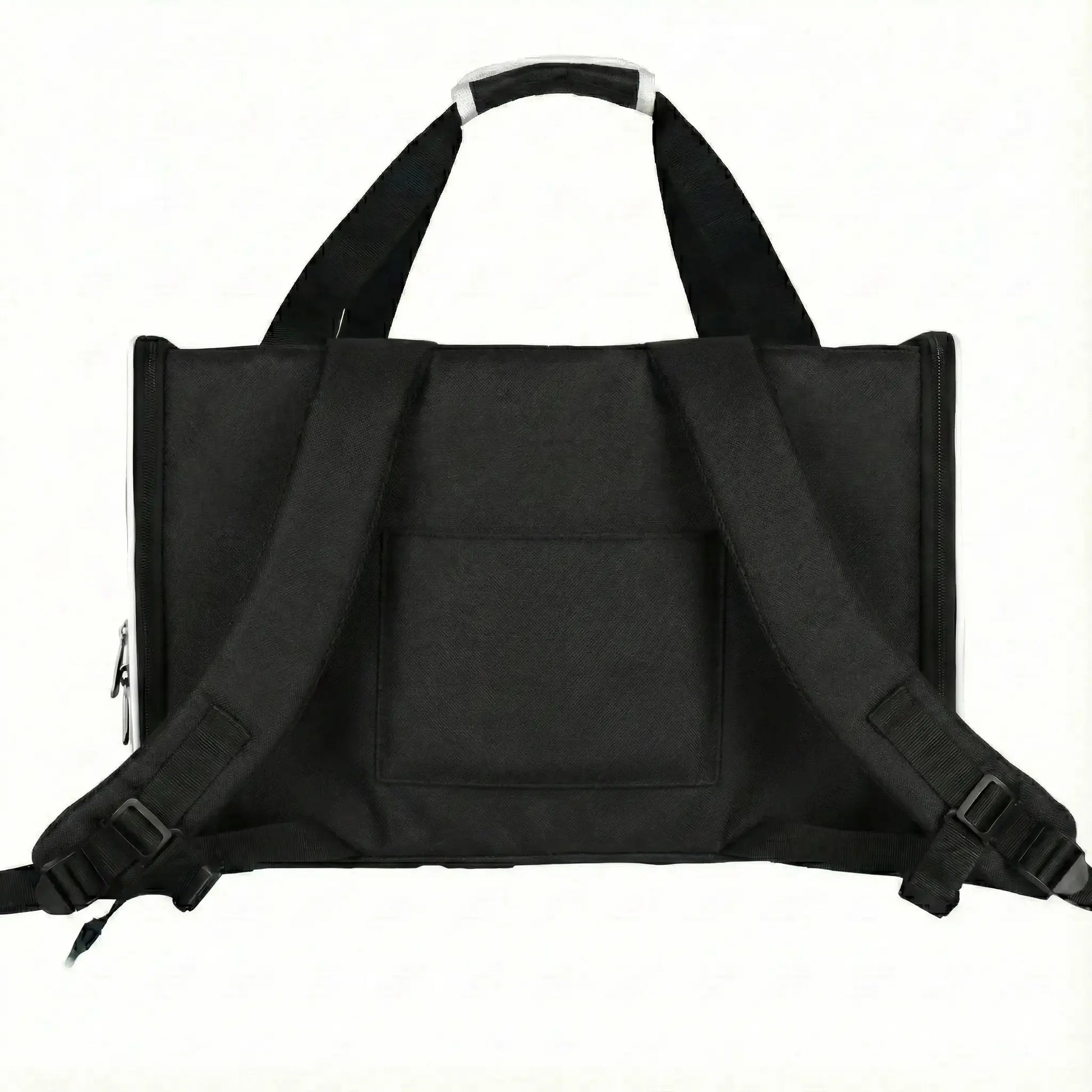 Sac de transport en coton pour 2 chats - fermeture et ventilation