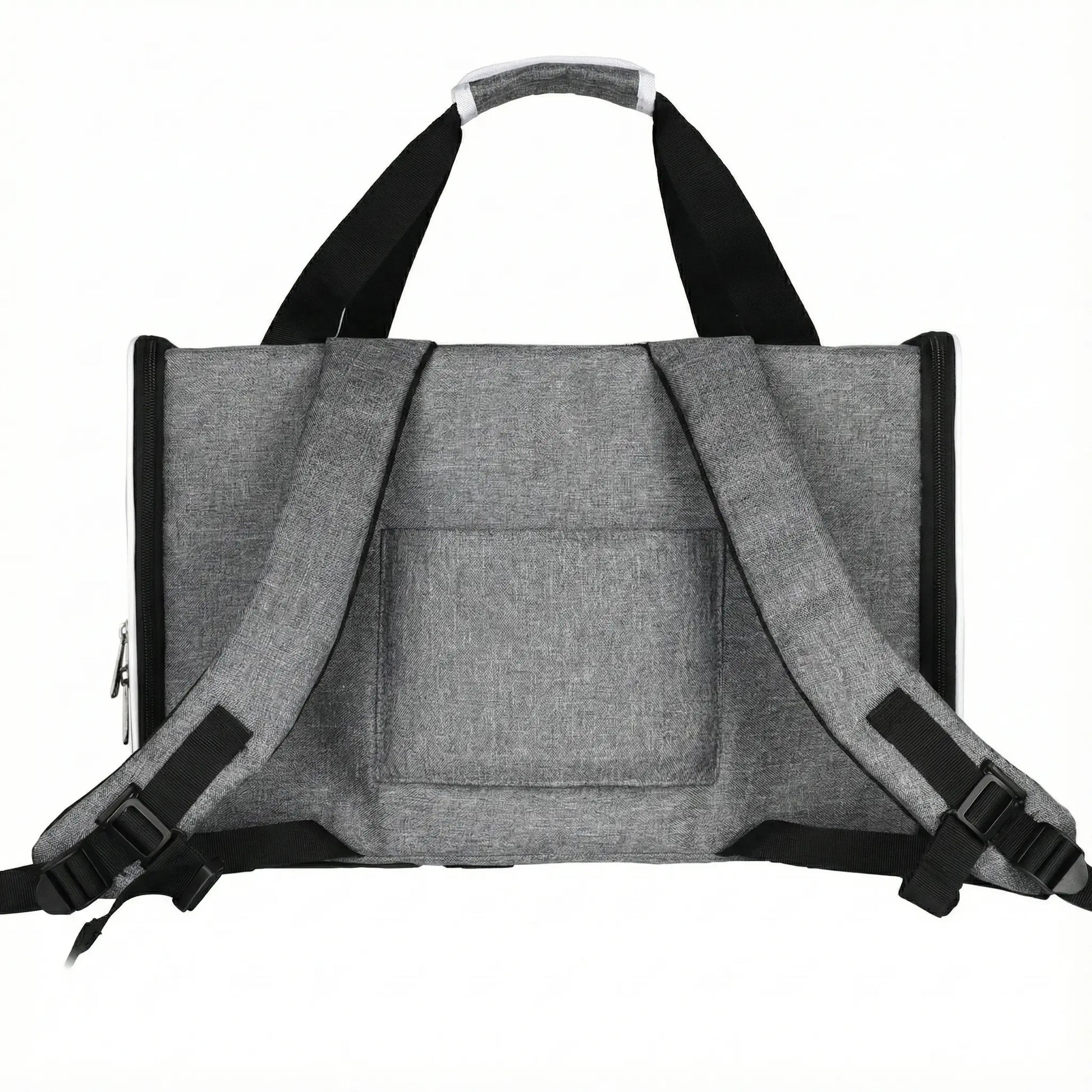 Sac de transport zippé pour 2 chats - fermeture et ventilation