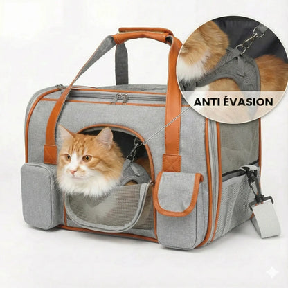 Sac de transport confort pour chat - interieur et acces