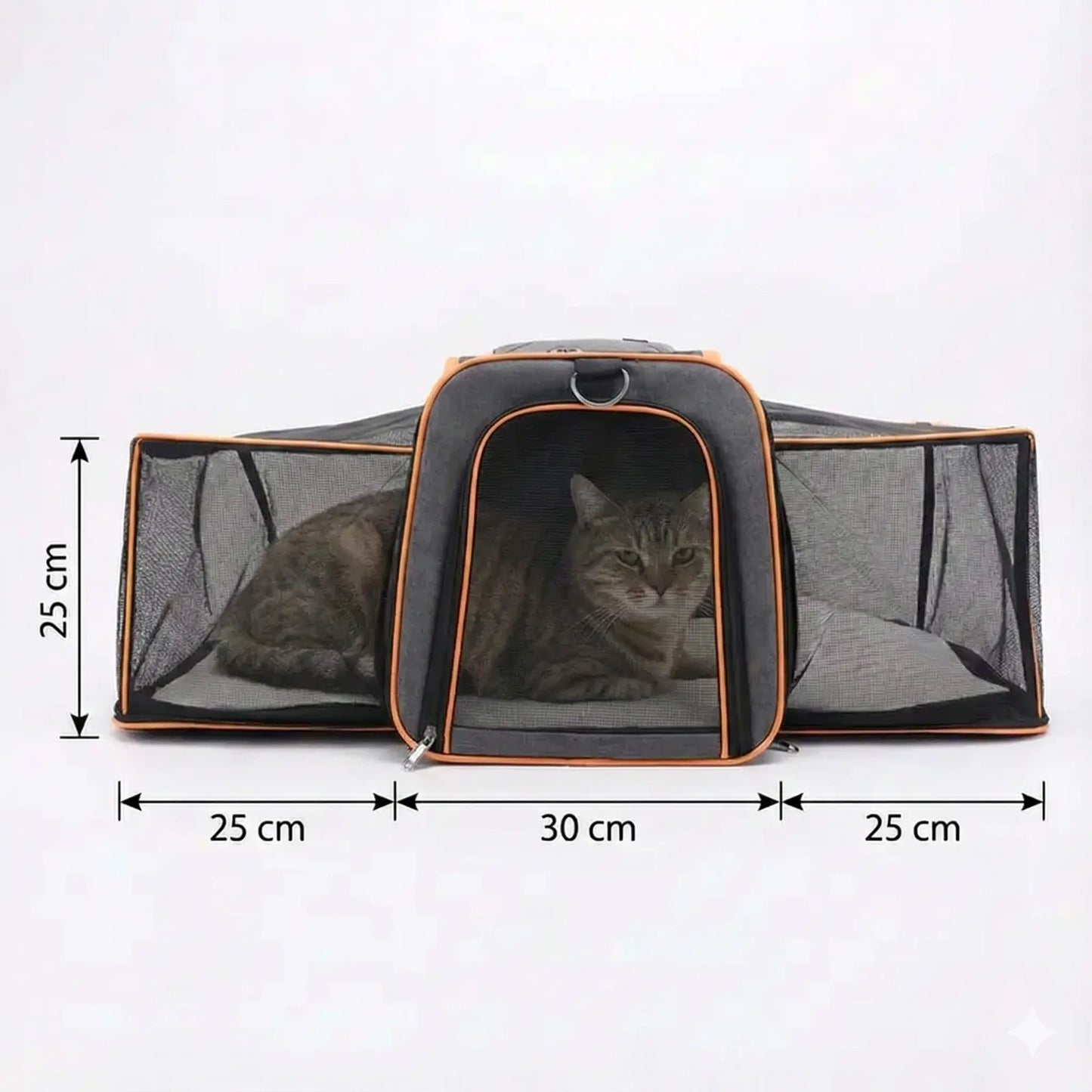 Sac de transport Aéro modulable pour chat - vue de cote