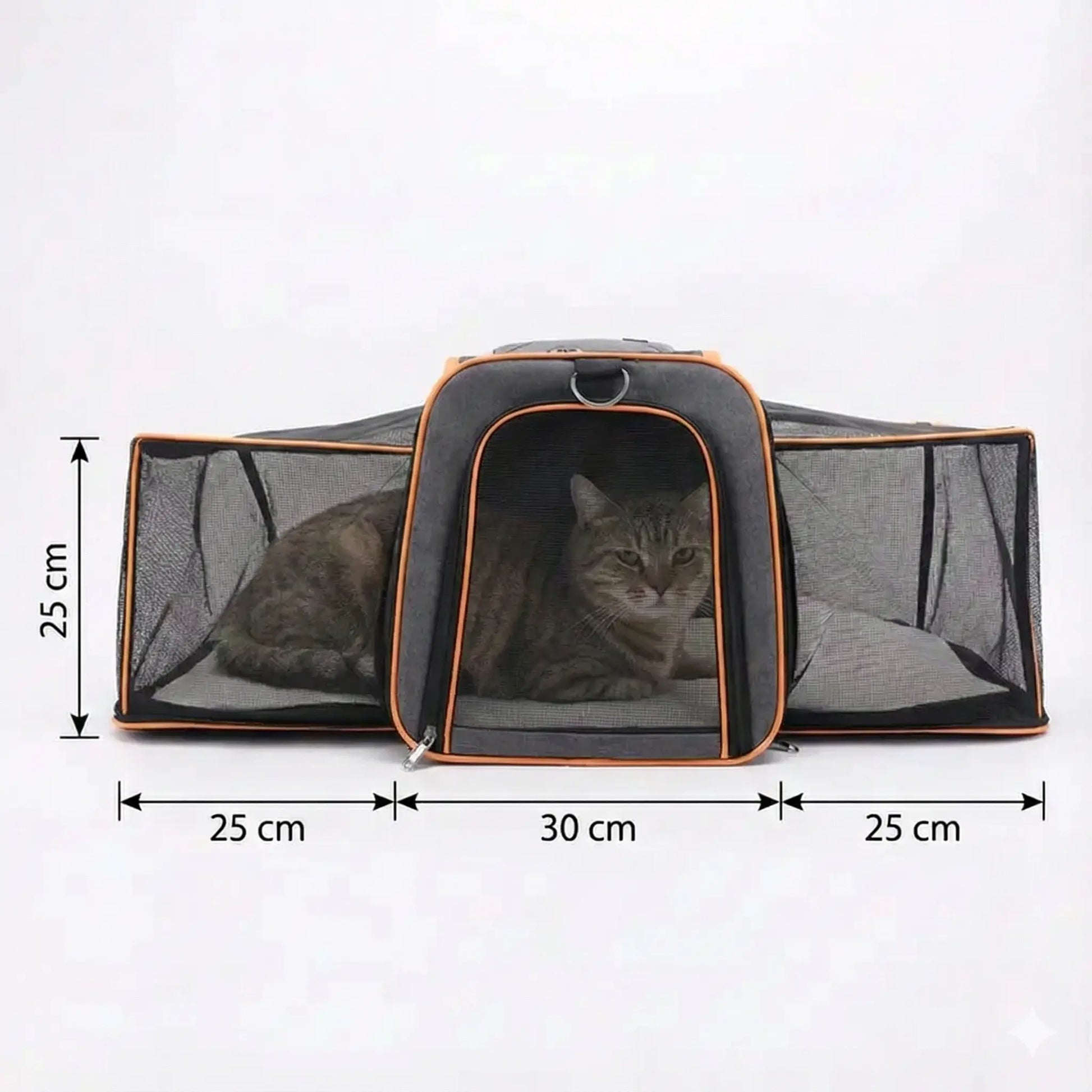 Sac de transport Aéro modulable pour chat - vue de cote