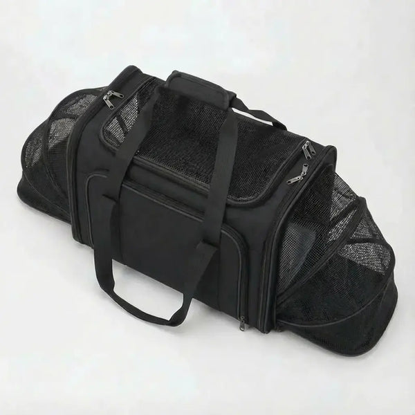 Sac de transport grand espace ventilé pour chat - vue principale