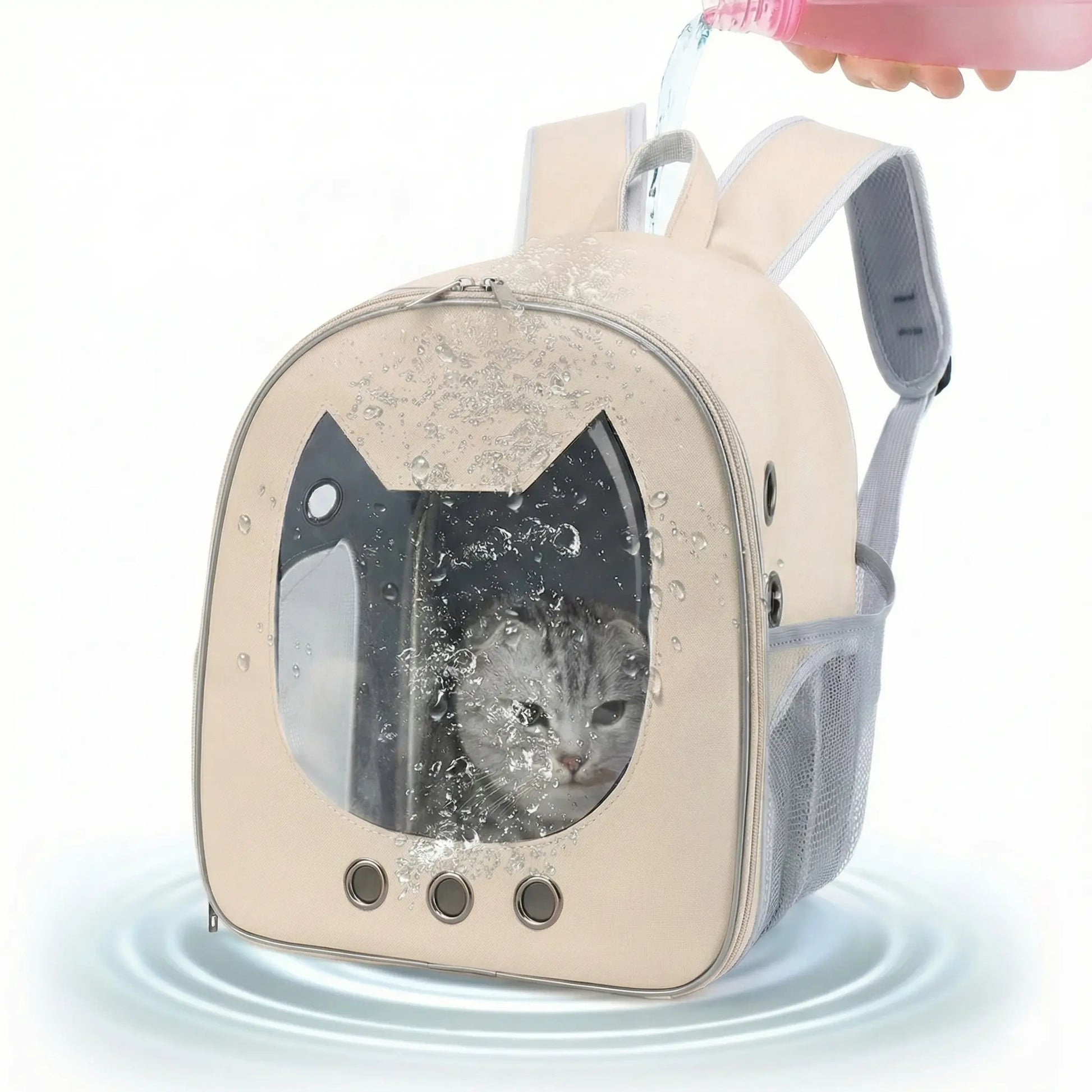 Sac à dos zippé compact pour chaton - chat a l interieur