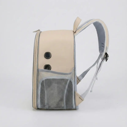 Sac à dos zippé compact pour chaton - interieur et acces