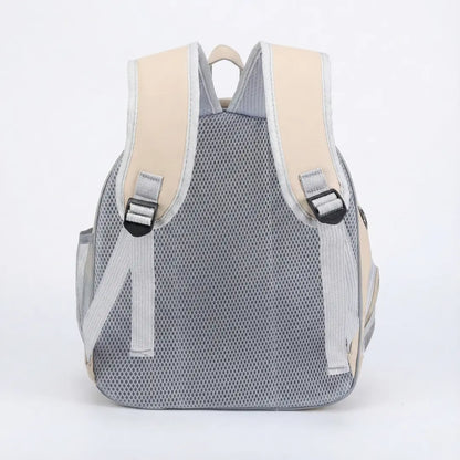 Sac à dos zippé compact pour chaton - fermeture et ventilation