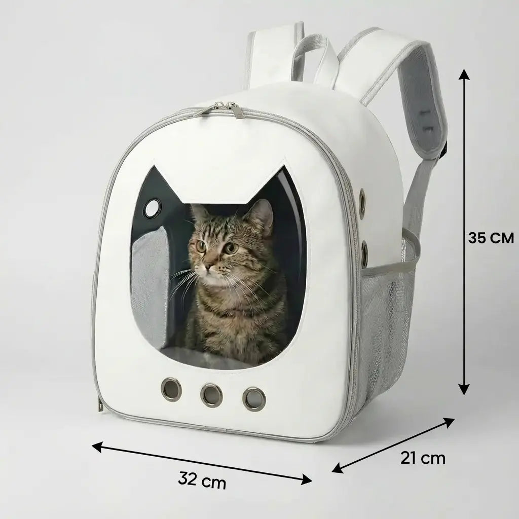 Sac à dos ergonomique pour chaton - vue de cote