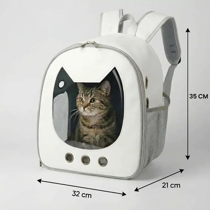 Sac à dos ergonomique pour chaton - vue de cote