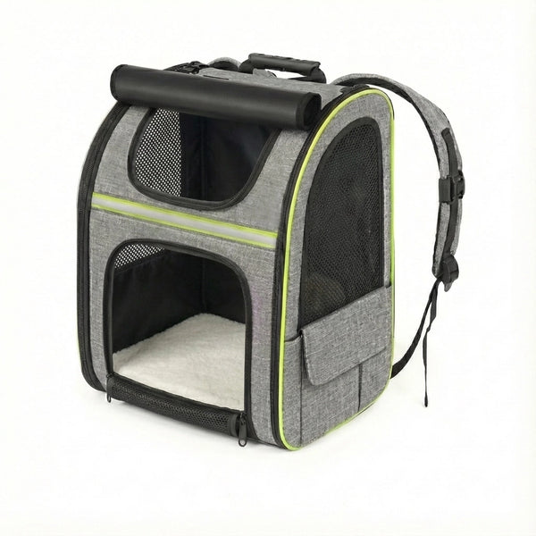 Sac à dos extensible zippé pour chat - vue principale