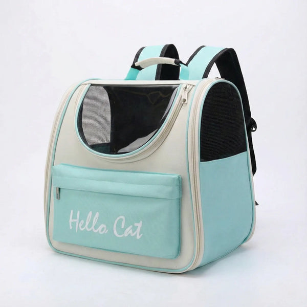 Sac à dos zippé respirant pour chat - vue principale