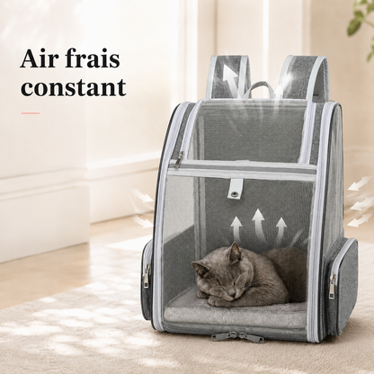 Air frais constant et ventilation - Sac � dos compact robuste pour chat
