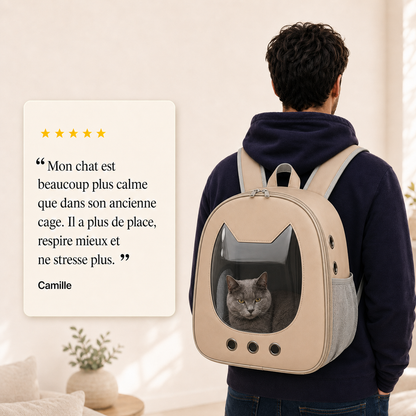 Avis client 5 etoiles - Sac � dos imperm�able pour chaton