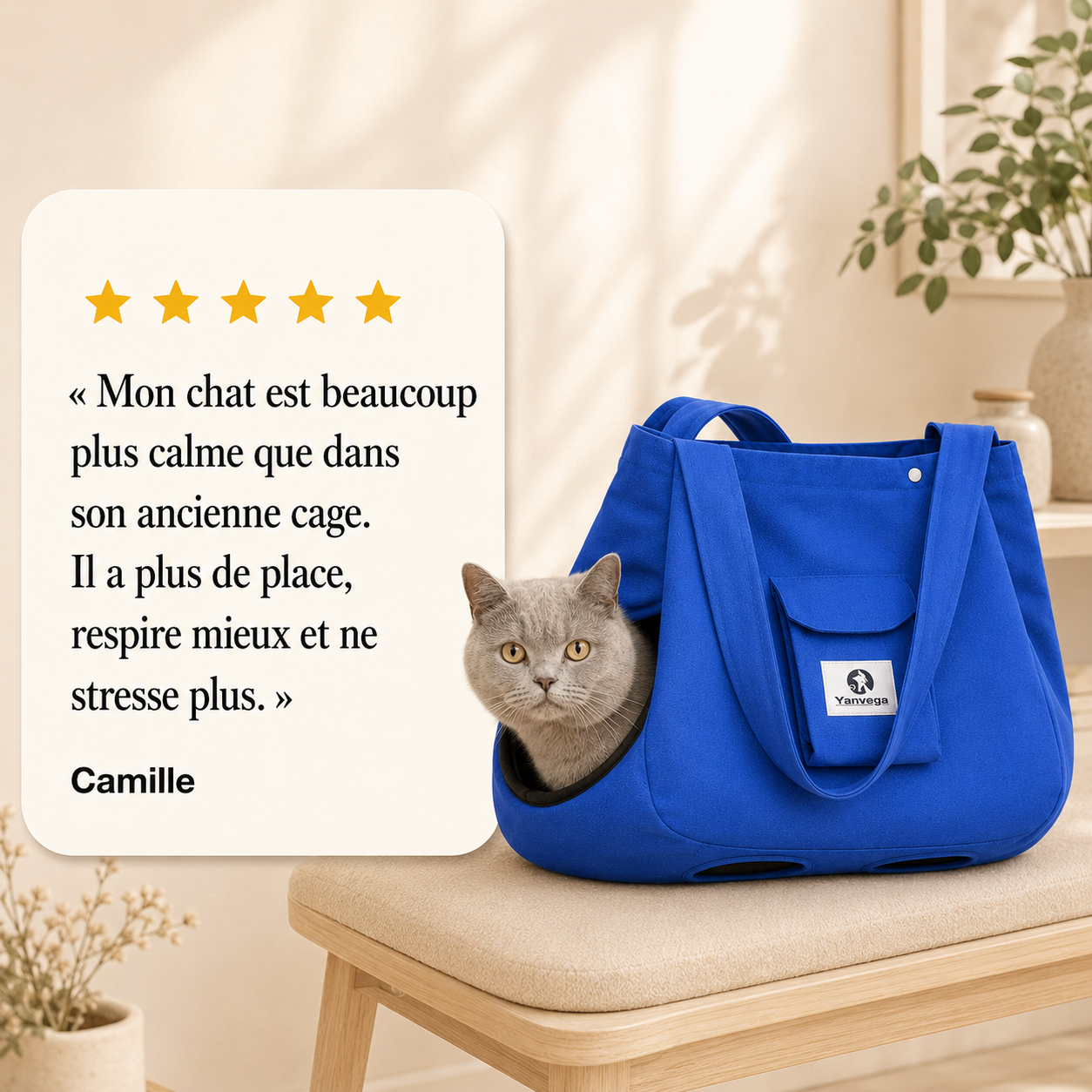 Avis client 5 étoiles - Camille