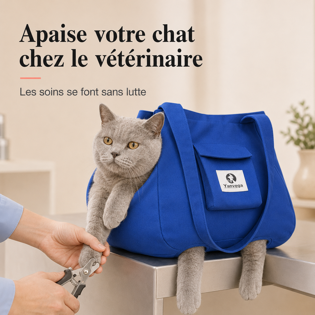 Apaise votre chat chez le vétérinaire - coupe des griffes sans lutte