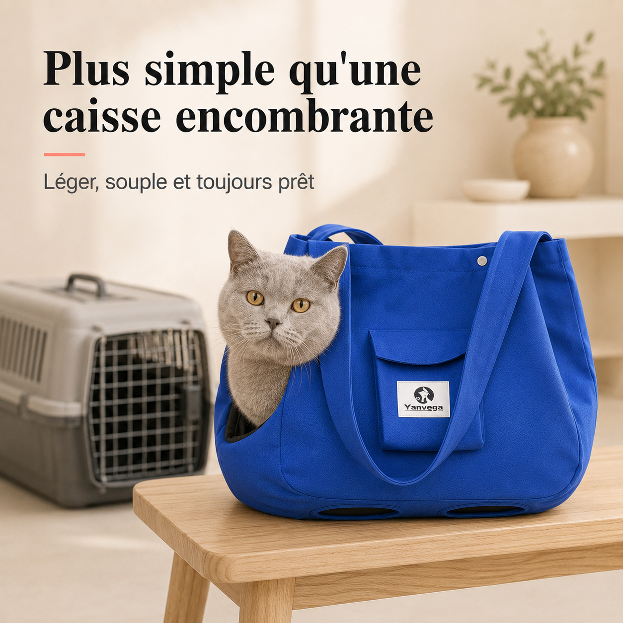 Plus simple qu'une caisse de transport encombrante