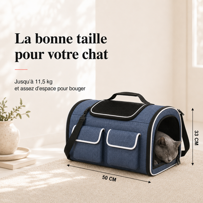 Dimensions et taille adaptee a votre chat - Sac de transport confortable XXL pour chat