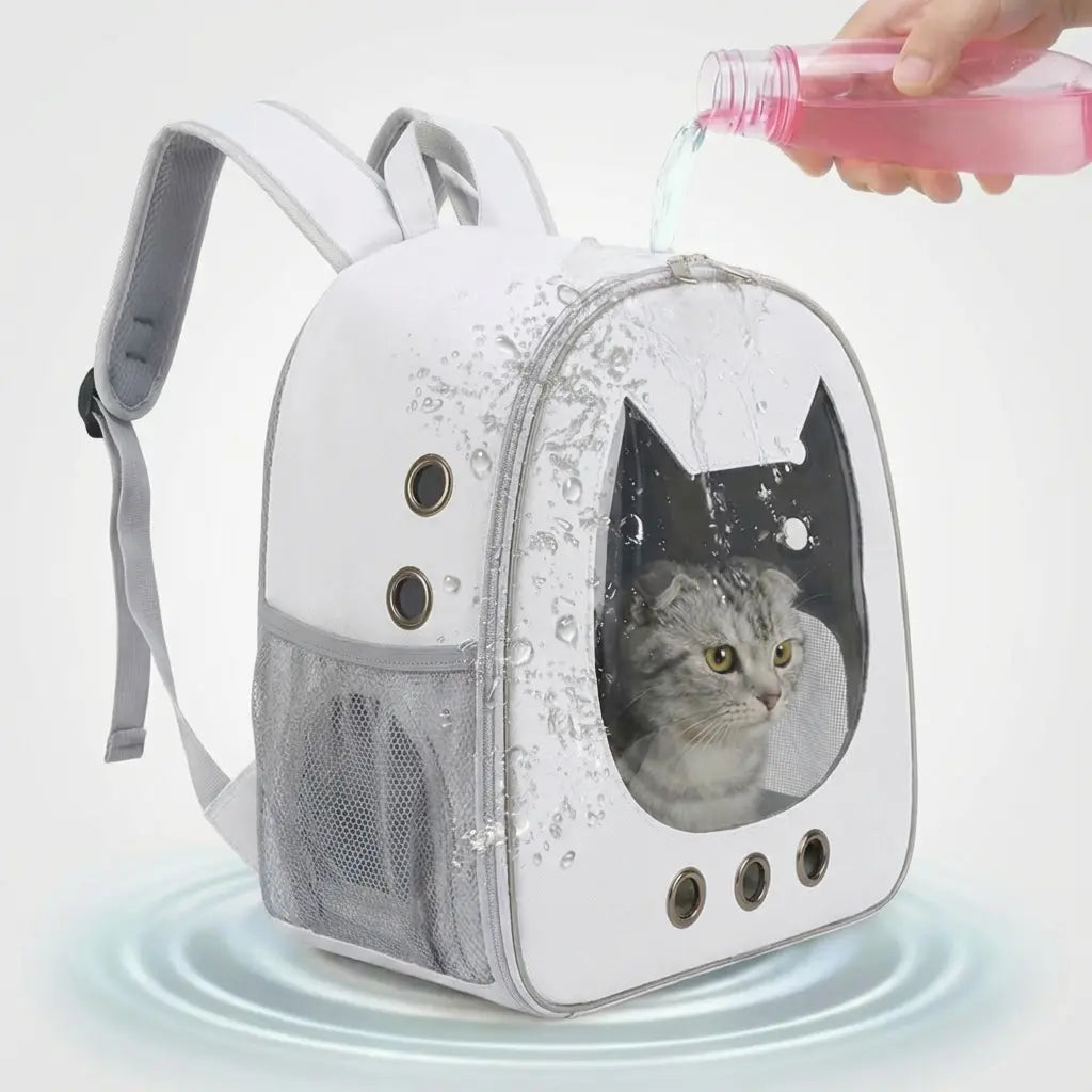 Sac de transport ergonomique pour chaton - fermeture et ventilation