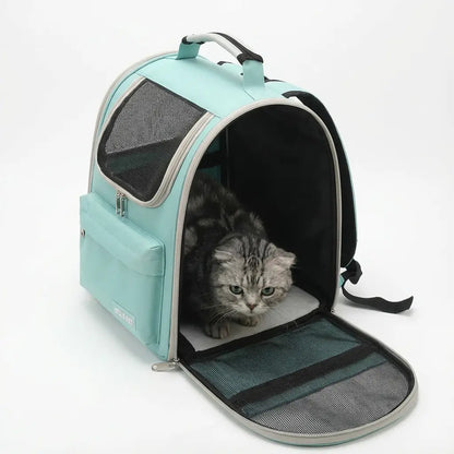 Sac de transport aéré pour chaton - fermeture et ventilation
