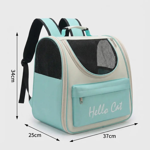 Sac de transport aéré pour chaton - vue de cote