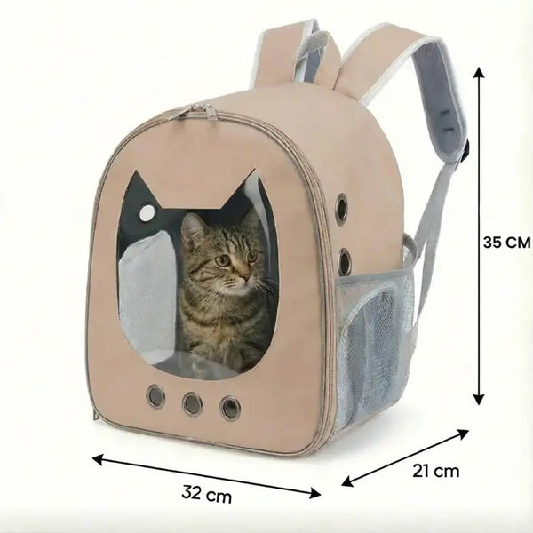 Sac de transport imperméable pour chaton - vue de cote