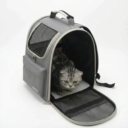 Sac de transport zippé pour chaton - fermeture et ventilation