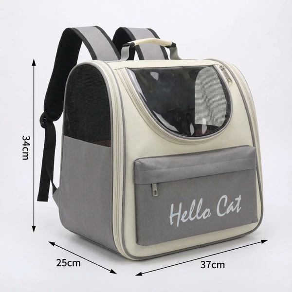 Sac de transport zippé pour chaton - vue de cote