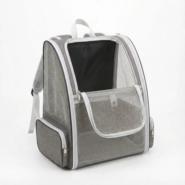 Sac à dos pliable zippé pour chat adulte - vue principale