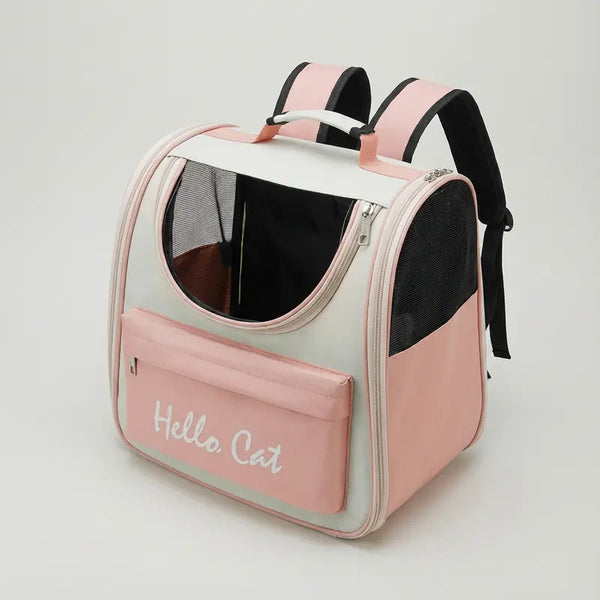 Sac de transport pour chaton ventilé - Rose - vue principale