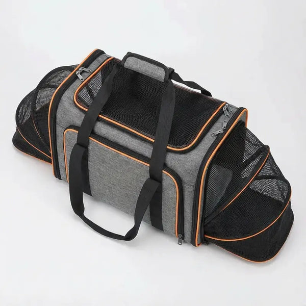 Sac de transport extensible ventilé pour chat - vue principale