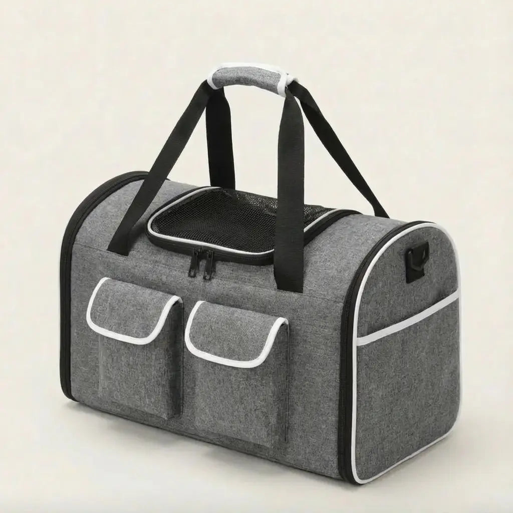 Sac de transport pour chat XXL - Gris - vue principale