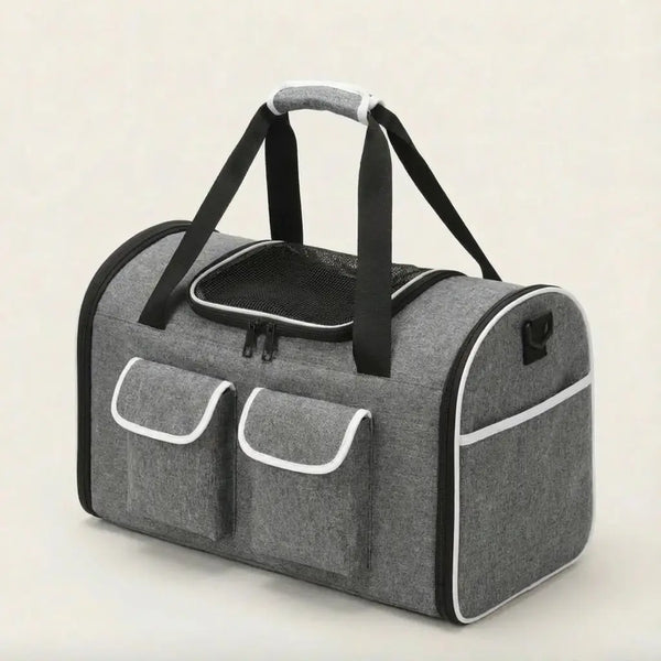 Sac de transport pour chat XXL - Gris - vue principale