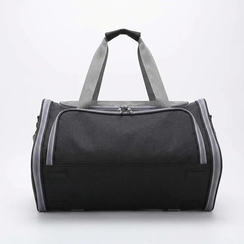 Sac de transport souple pour chat - fermeture et ventilation