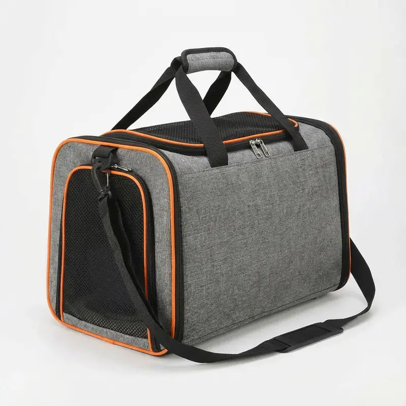 Sac de transport extensible ventilé pour chat - interieur et acces