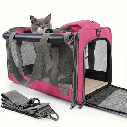 Sac de transport transit souple pour chat - interieur et acces