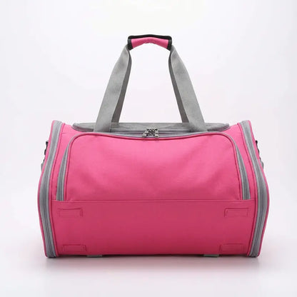 Sac de transport transit souple pour chat - fermeture et ventilation