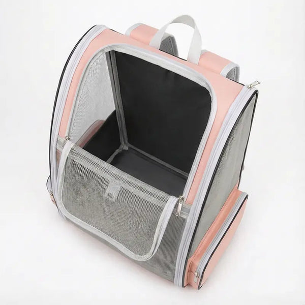 Sac à dos respirant zippé pour chat adulte - vue principale