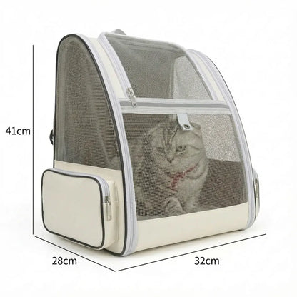 Sac à dos robuste pour chat adulte - vue de cote