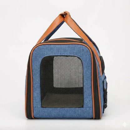 Sac de transport XXL résistant pour chat - fermeture et ventilation
