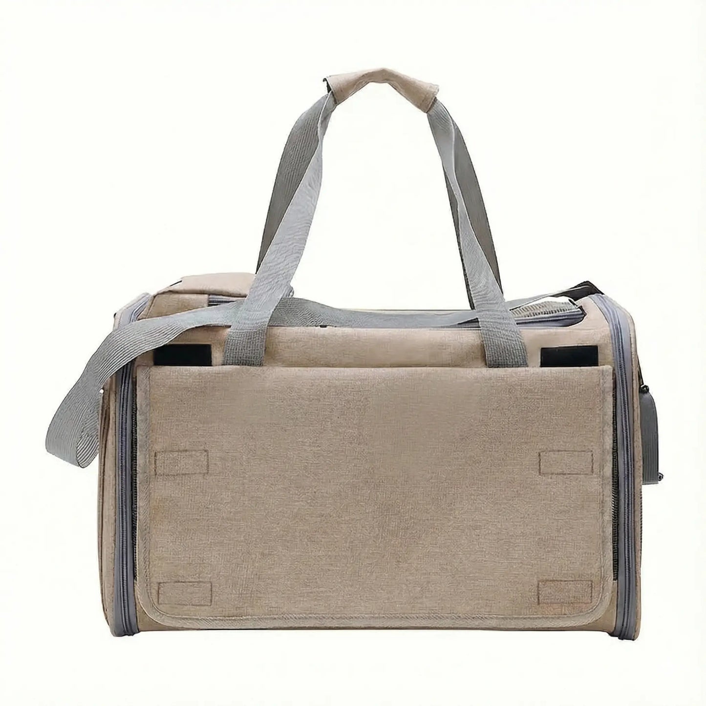 Sac de transport en maille pour chat 7kg - fermeture et ventilation