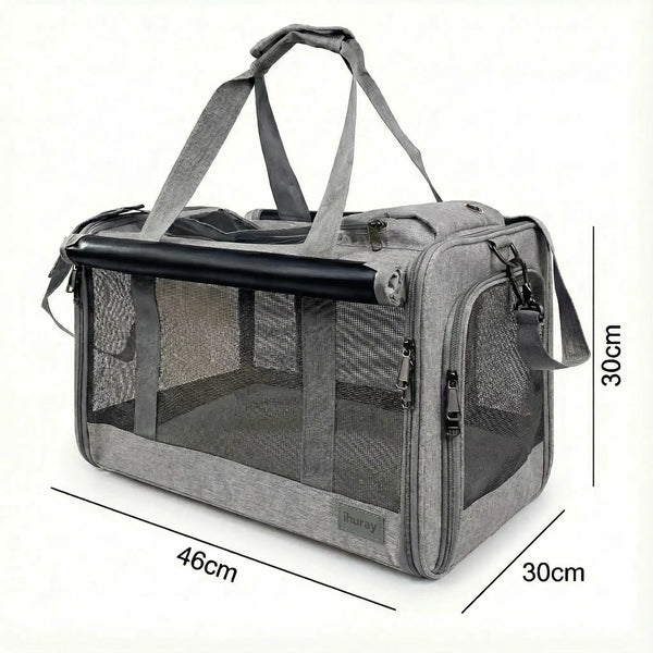 Sac de transport robuste pour chat 7kg - vue de cote