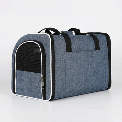Sac de transport confortable XXL pour chat - fermeture et ventilation