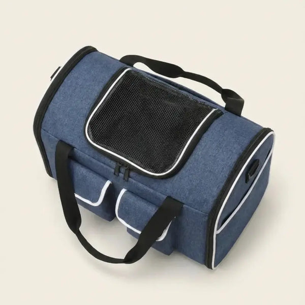 Sac de transport pour chat 10kg - Bleu - vue principale