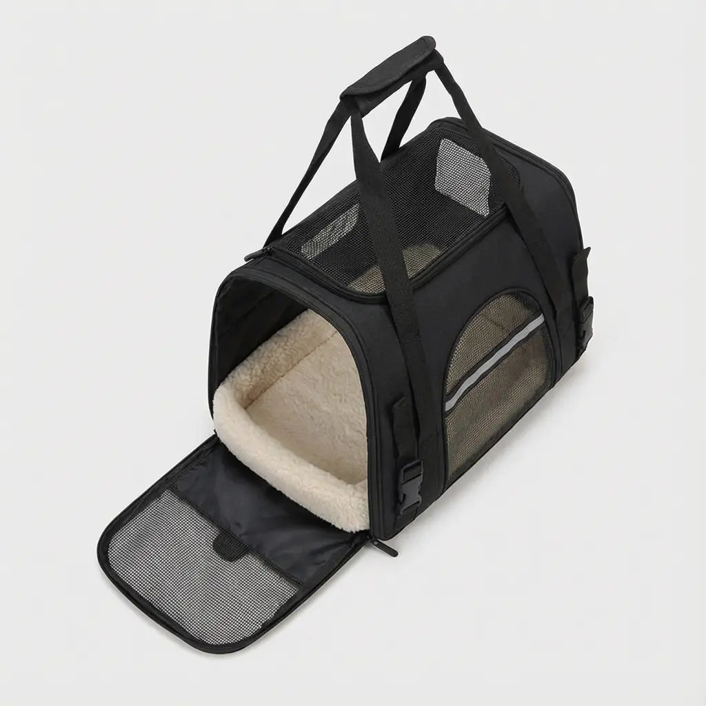 Sac de voyage pour chat XXL - Noir - vue principale