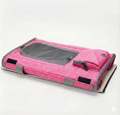 Sac de transport spacieux pour chat 7kg - fermeture et ventilation